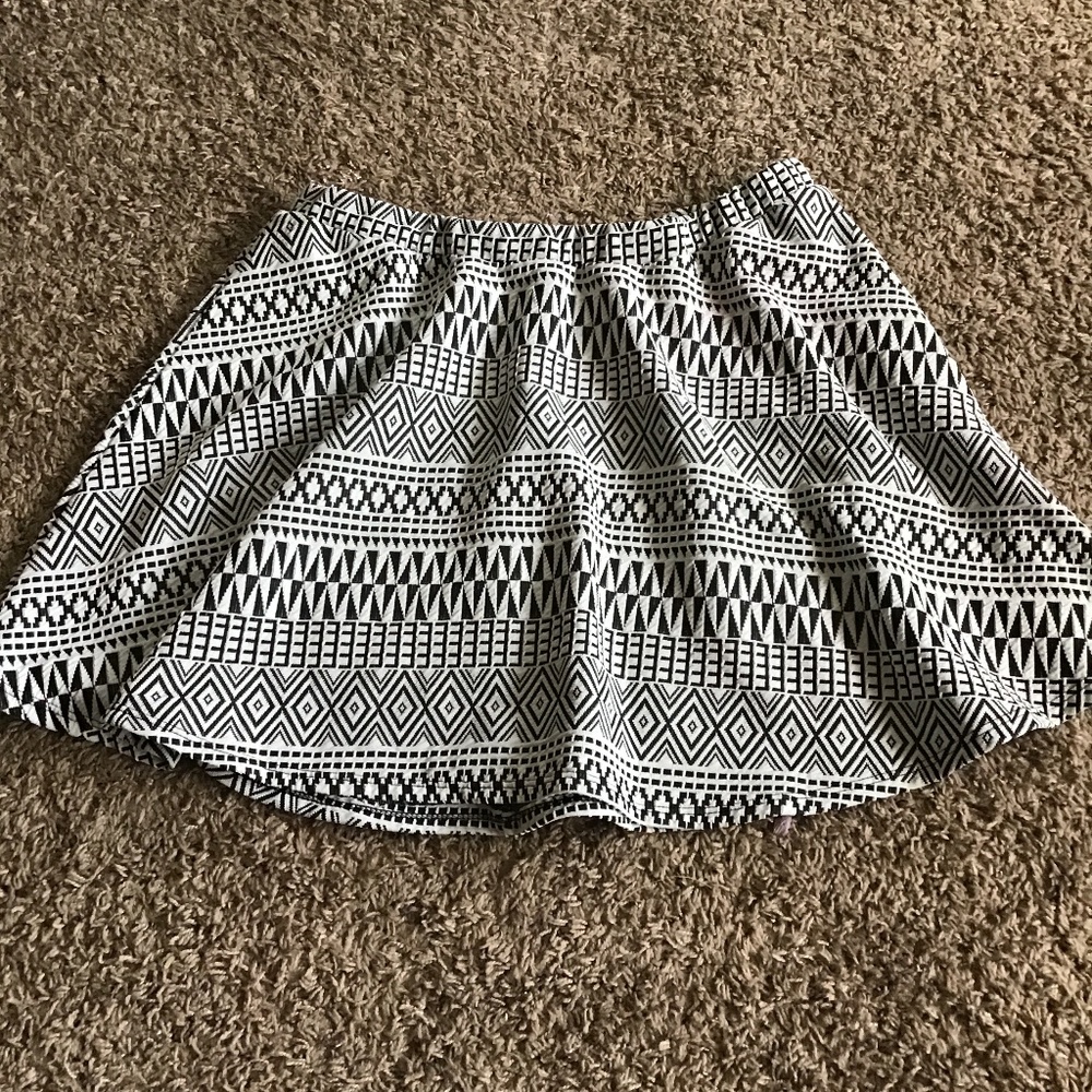 Black and White Miniskirt